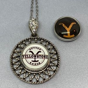 ✨Yellowstone Snap Button Charm Necklace Set